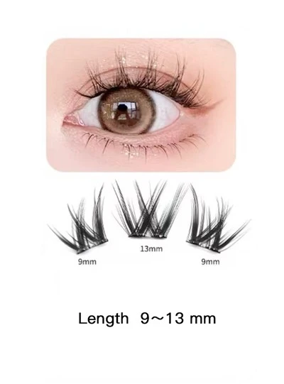 Glue-free Segmented Curling Upper Eyelashes