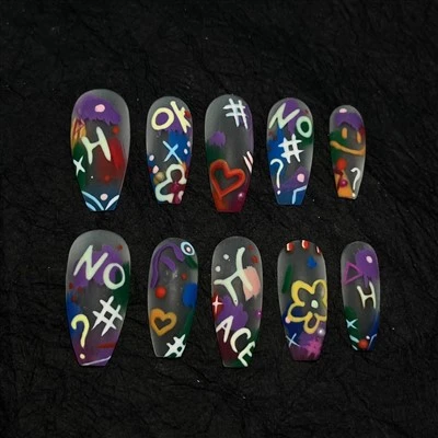 Monogram Painting Nails