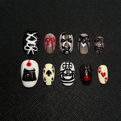 Poker Pattern Nails